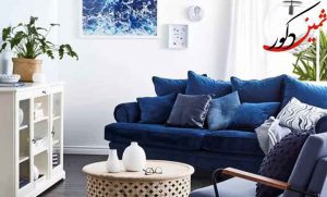 استفاده از چرخه رنگ آبی در وسایل خانه با طیف رنگی خاص